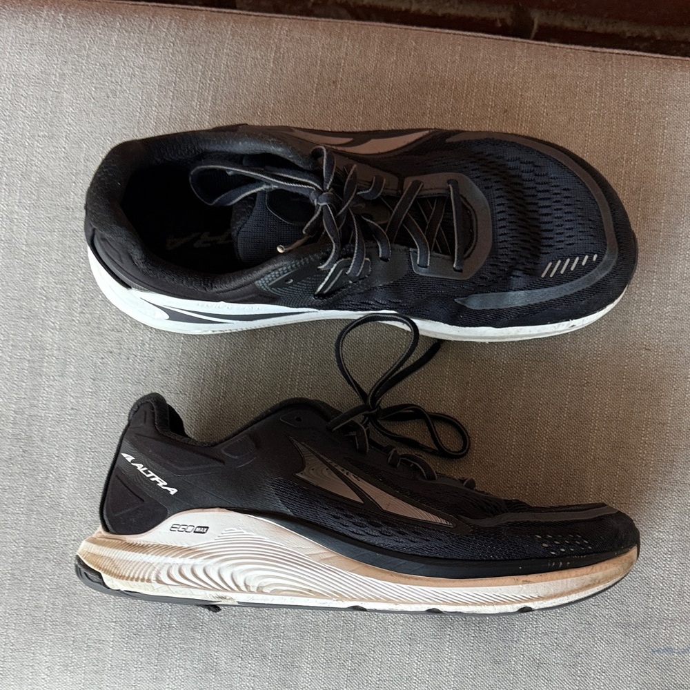 Altra Black and White Athletic Shoes